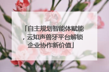 自主规划智能体赋能，云知声兽牙平台解锁企业协作新价值