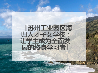 苏州工业园区海归人才子女学校：让学生成为全面发展的终身学习者