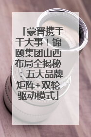 蒙晋携手干大事！锦颐集团山西布局全揭秘：五大品牌矩阵+双轮驱动模式