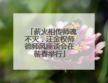 薪火相传师魂不灭，汪金权师德师风座谈会在蕲春举行
