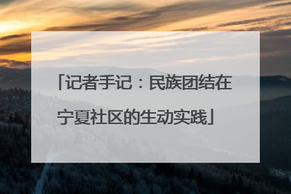 记者手记：民族团结在宁夏社区的生动实践