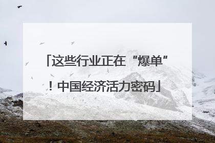 这些行业正在“爆单”！中国经济活力密码