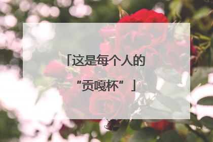 这是每个人的“贡嘎杯”