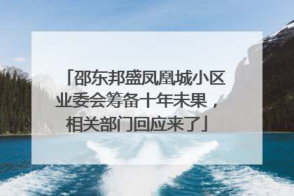 邵东邦盛凤凰城小区业委会筹备十年未果，相关部门回应来了