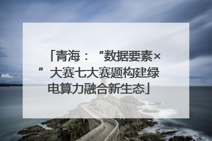 青海：“数据要素×”大赛七大赛题构建绿电算力融合新生态