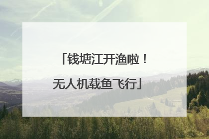 钱塘江开渔啦！无人机载鱼飞行