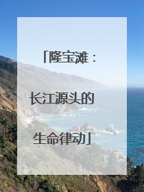 隆宝滩：长江源头的生命律动