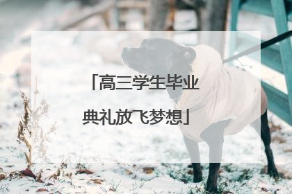 高三学生毕业典礼放飞梦想