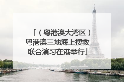 （粤港澳大湾区）粤港澳三地海上搜救联合演习在港举行