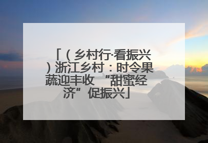 （乡村行·看振兴）浙江乡村：时令果蔬迎丰收 “甜蜜经济”促振兴