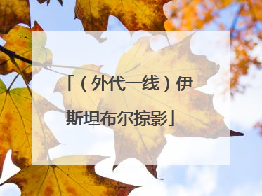 （外代一线）伊斯坦布尔掠影