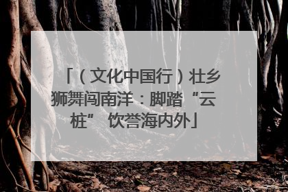 （文化中国行）壮乡狮舞闯南洋：脚踏“云桩” 饮誉海内外
