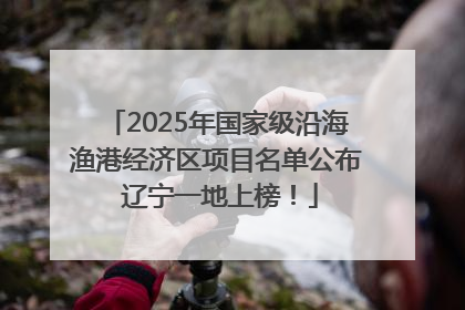 2025年国家级沿海渔港经济区项目名单公布 辽宁一地上榜！