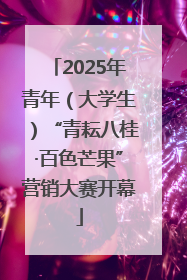2025年青年（大学生）“青耘八桂·百色芒果”营销大赛开幕