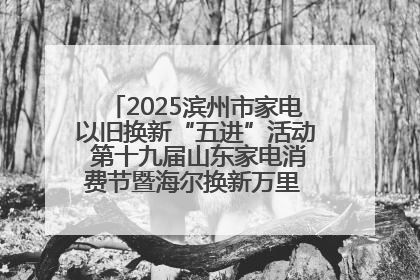 2025滨州市家电以旧换新“五进”活动 第十九届山东家电消费节暨海尔换新万里 行山东站全面启动