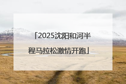 2025沈阳和河半程马拉松激情开跑