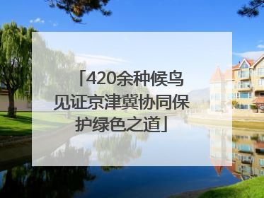 420余种候鸟见证京津冀协同保护绿色之道