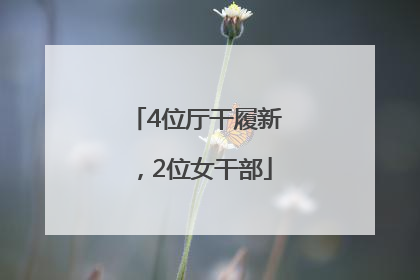 4位厅干履新，2位女干部