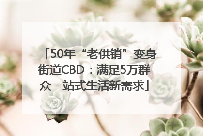 50年“老供销”变身街道CBD：满足5万群众一站式生活新需求