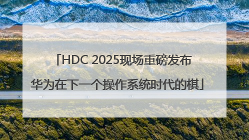 HDC 2025现场重磅发布华为在下一个操作系统时代的棋